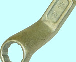 Ключ Накидной 24 односторонний цинк.,короткий (КЗСМИ)
