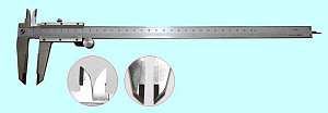 Штангенциркуль 0 - 300 ШЦТ-I (0,02) с твердосплавными губками, нерж. сталь, с глубиномером "CNIC" (Шан 141-135S) 