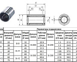 Подшипник линейный LME 16 UU AJ, 16 х 26 х 36мм (с регулировкой преднатяга) "CNIC"