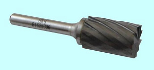 Борфреза тв.спл. цилиндр. d 6х16х6х65 спиральная крупная насечка (В06 16С06) с заточ.торцем "CNIC" 