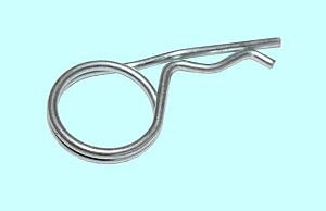 Шплинт пружинный игольчатый d 3,5мм (для отверстий d4,0мм), форма D, DIN11024, покрытие цинк 